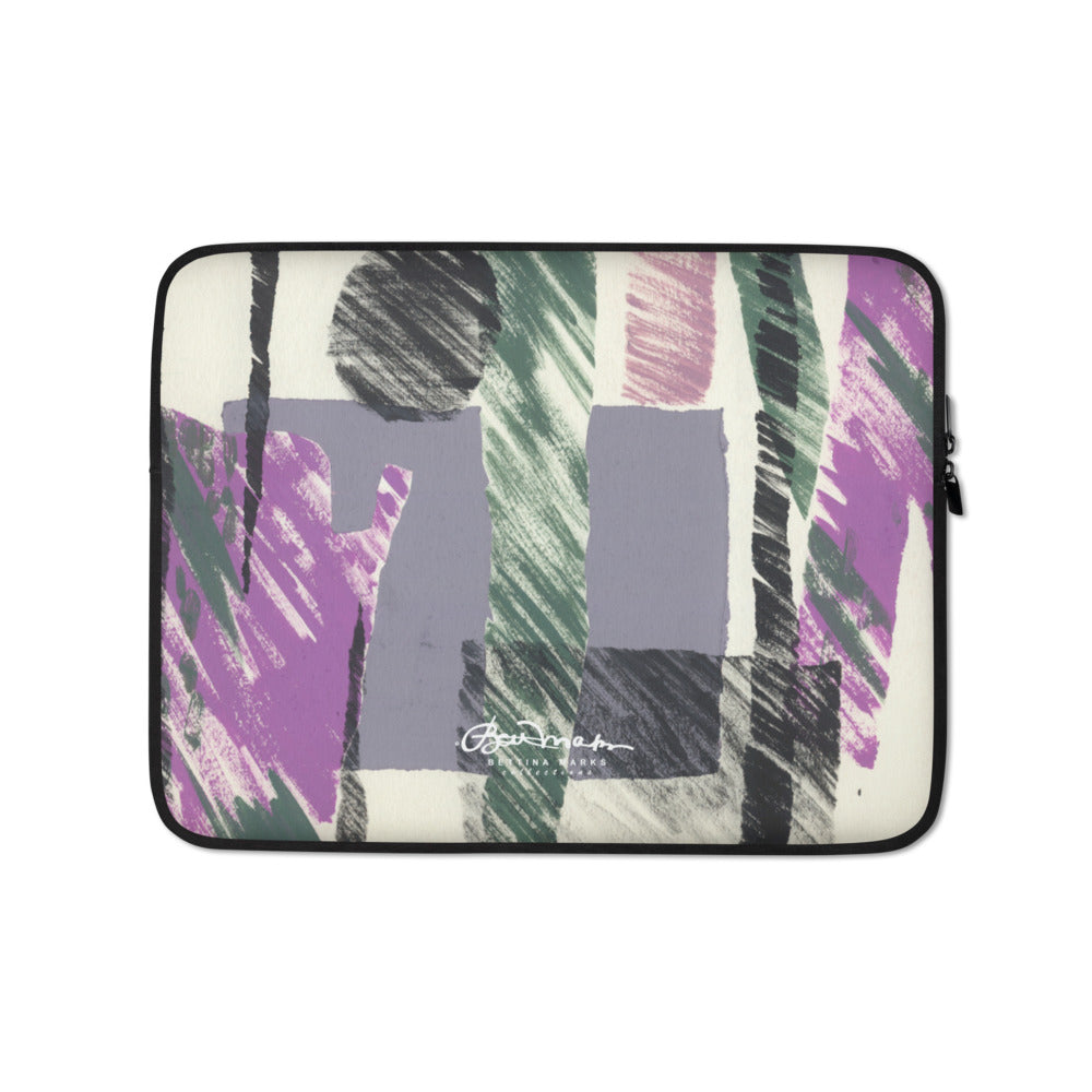 Abstract Engineered Collage Laptop Sleeve