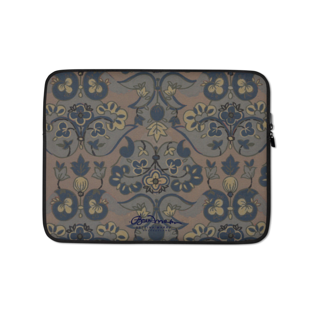 Not Quite Paisley On Light Brown Laptop Sleeve