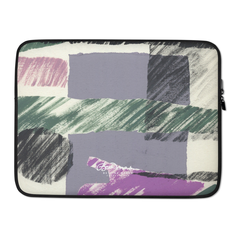 Abstract Engineered Collage Laptop Sleeve
