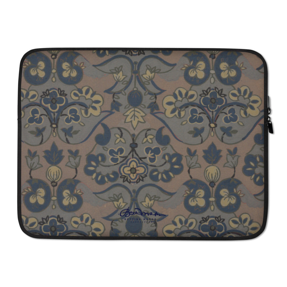 Not Quite Paisley On Light Brown Laptop Sleeve
