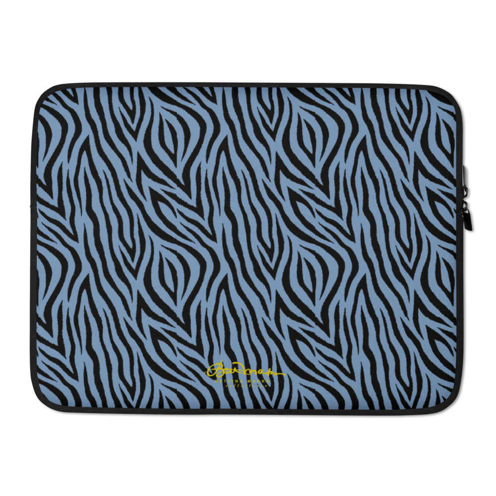 Blue Zebra Laptop Sleeve