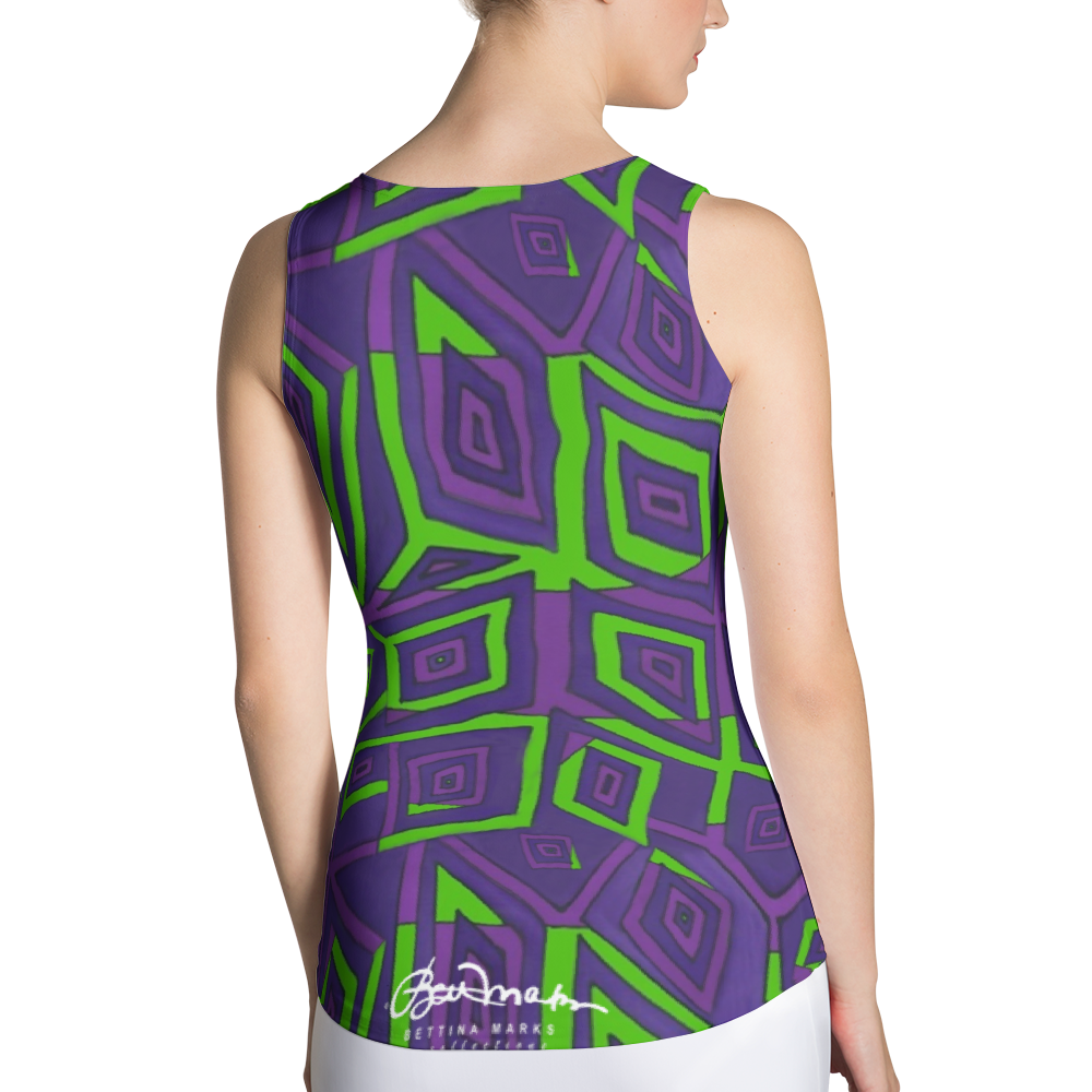 Joker Madness Fitted Tank Top Back