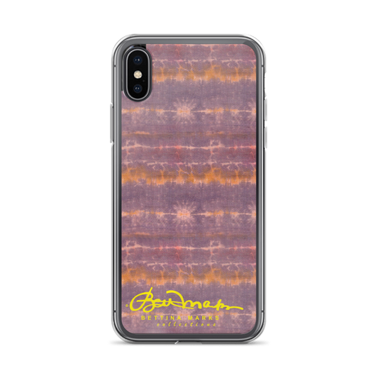 Purple Sunset Tie Dye iPhone X Case