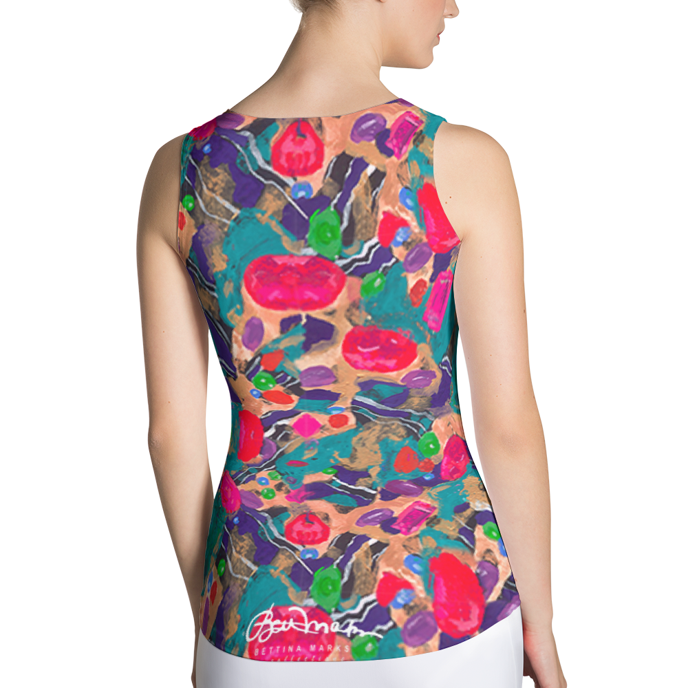 Jelly Bean Fitted Tank Top Back