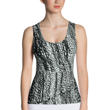 Scribbles Fitted Tank Top Front