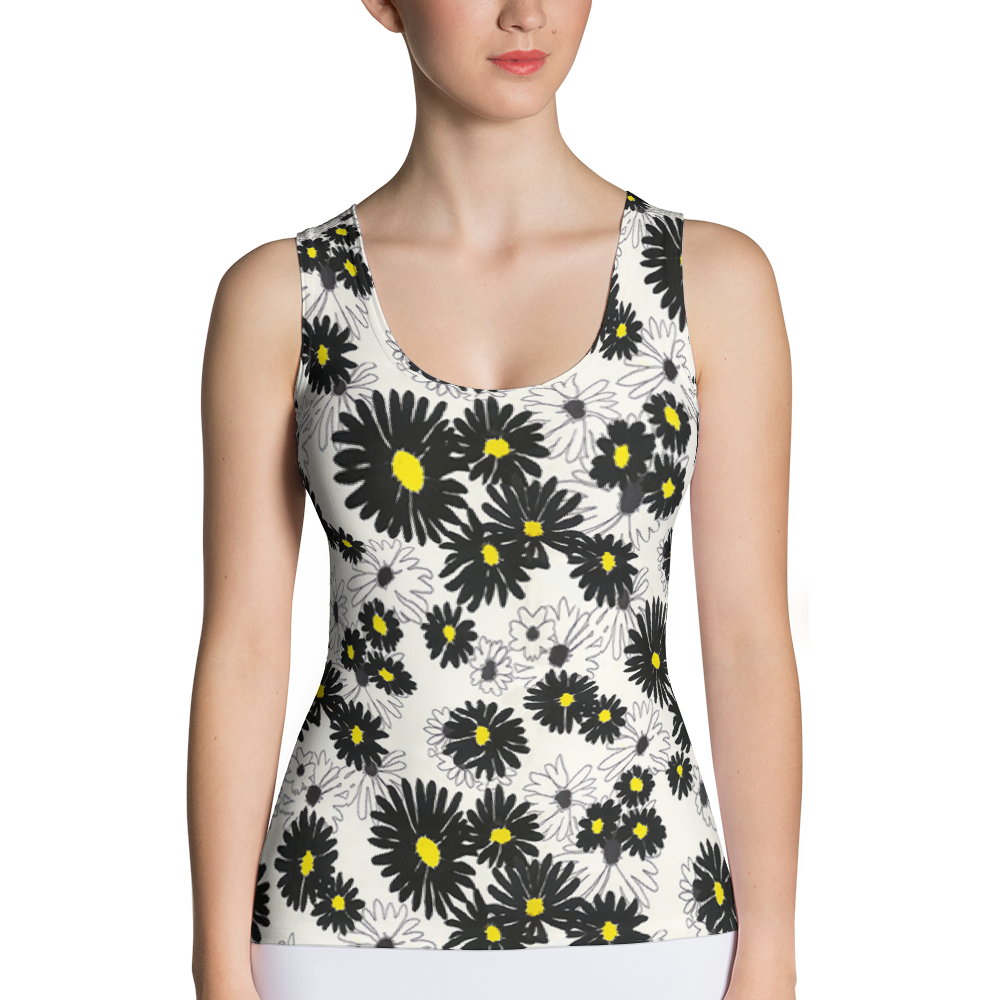 Daisy Fitted Tank Top Front