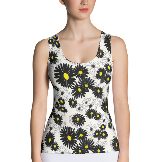 Daisy Fitted Tank Top Front