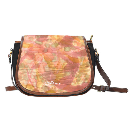 Watercolor Smudge Saddle Shoulder Bag
