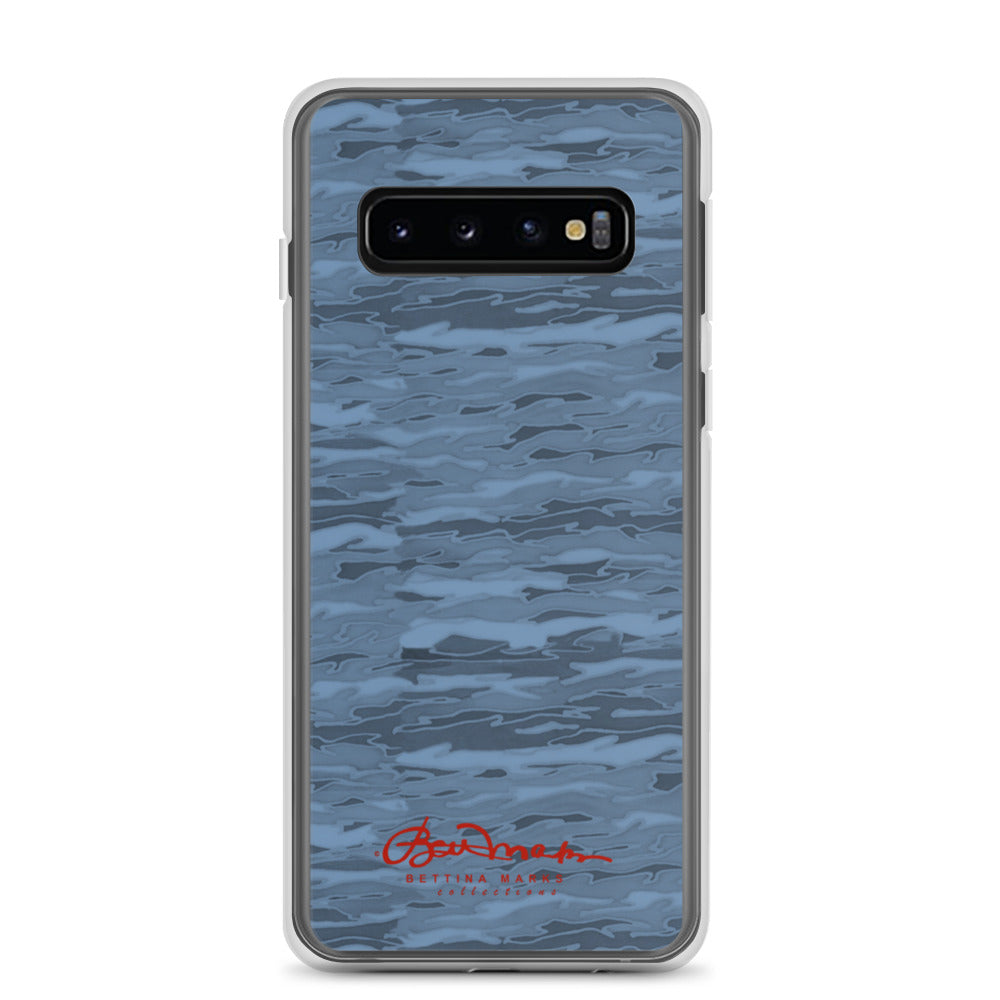 Steel Blue Camouflage Lava Samsung Case (select model)