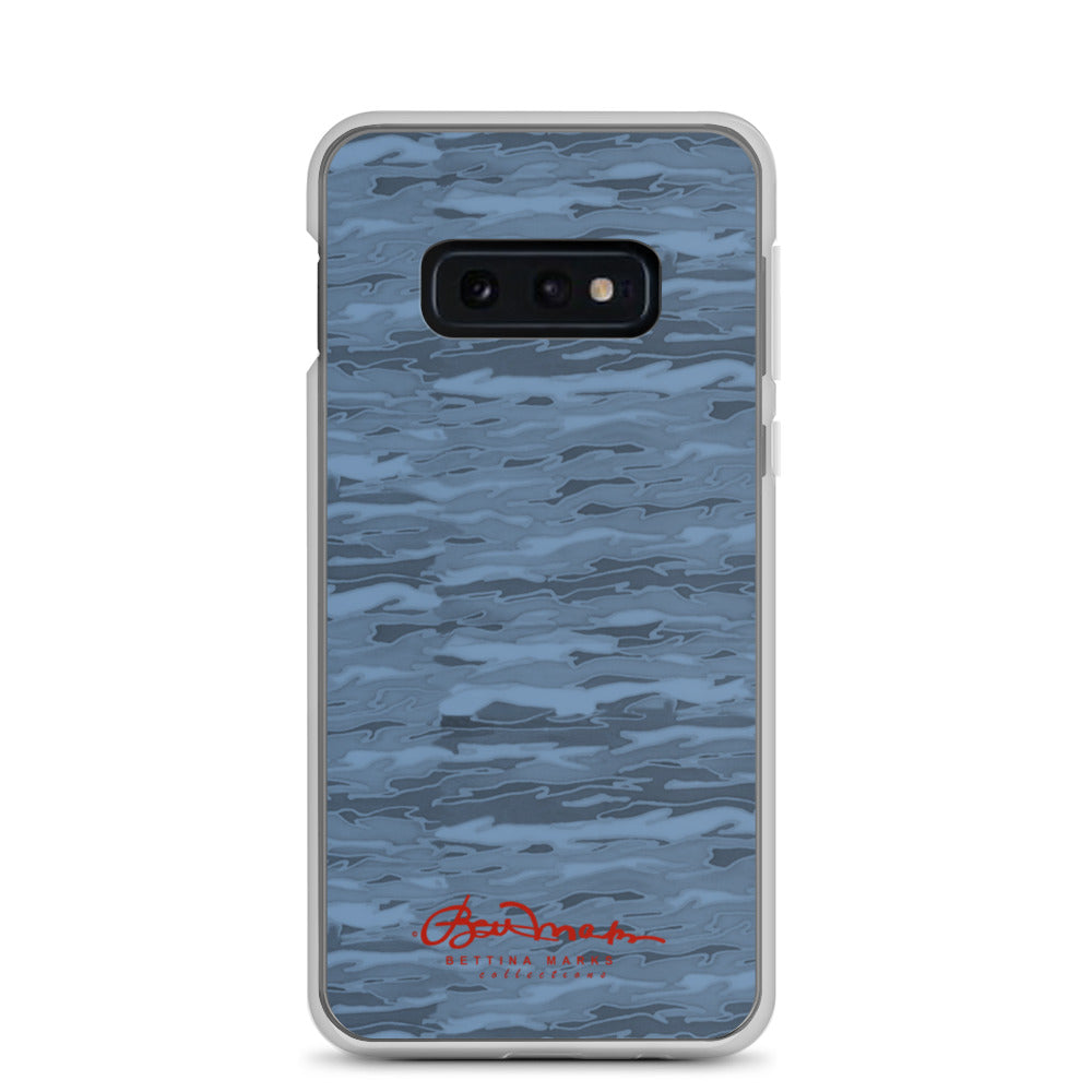 Steel Blue Camouflage Lava Samsung Case (select model)