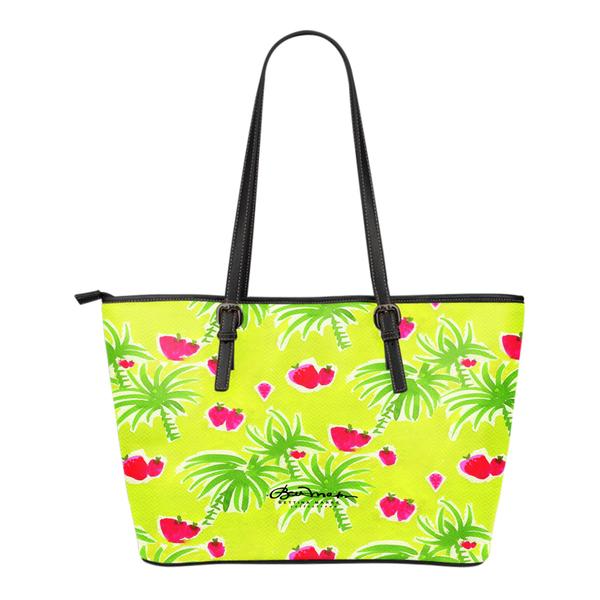 Strawberry Tropic Large Tote Bag