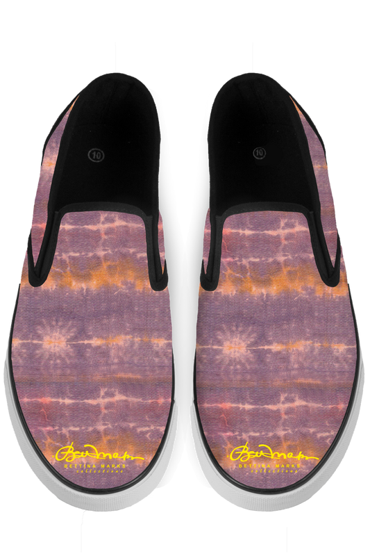 Purple Sunset Tie Dye Slip On Sneakers